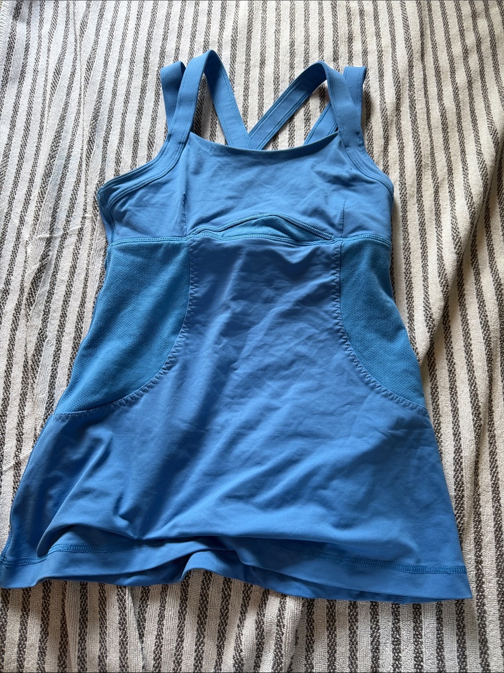 Vintage Lululemon Blue Crisscross Athletic Tank